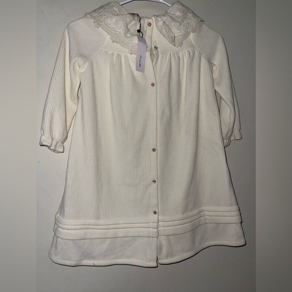 NWT Louisiella Girls Peasant Cottagecore BohoLong Sleeve Dress